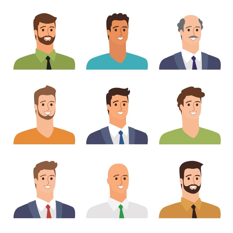 avatares de personas de negocios vector