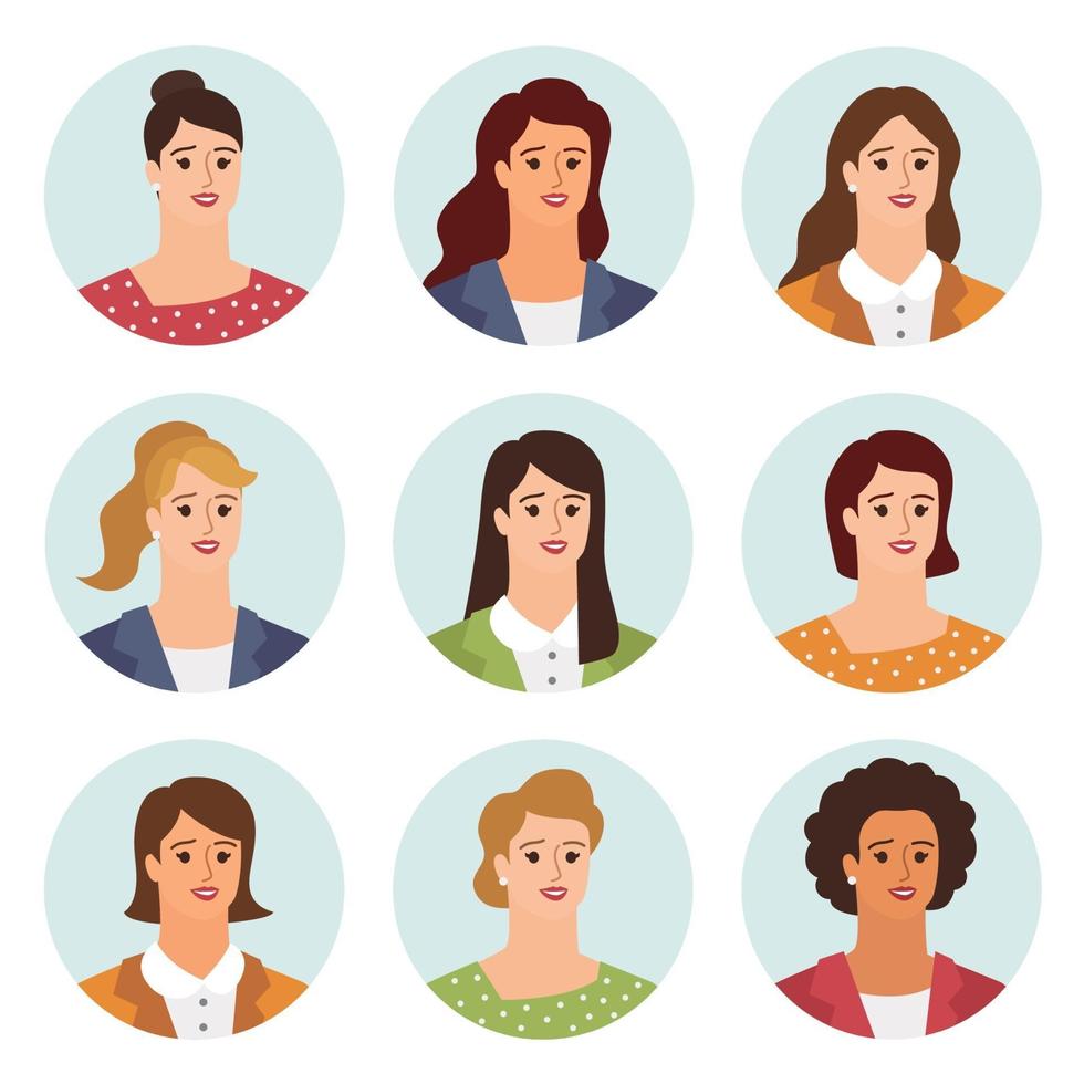 Business people avatars vector