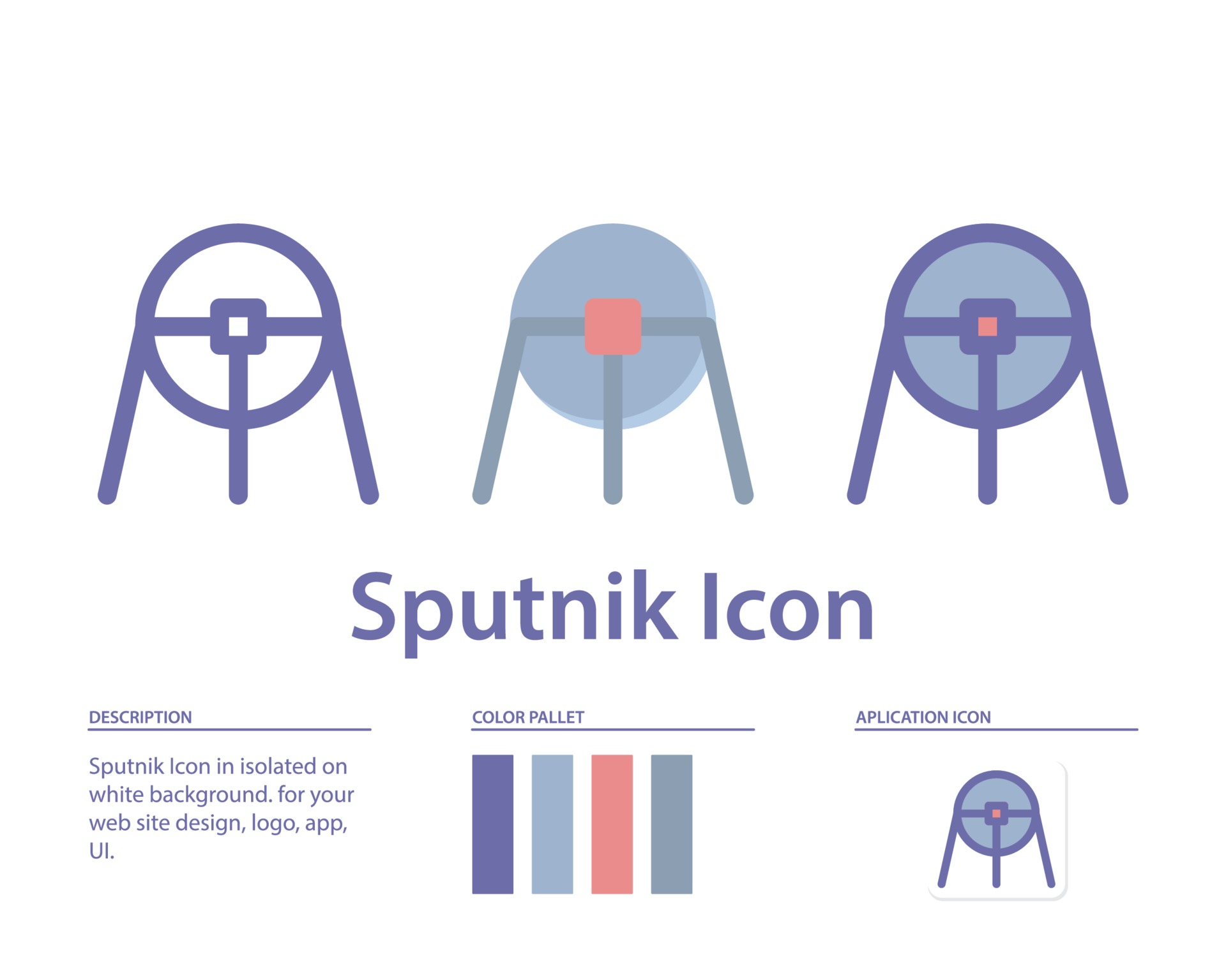 Sputnik Icon In Isolated On White Background For Your Web Site Design Logo App Ui Vector Graphics Illustration And Editable Stroke Eps 10 2136405 Download Free Vectors Clipart Graphics Vector Art