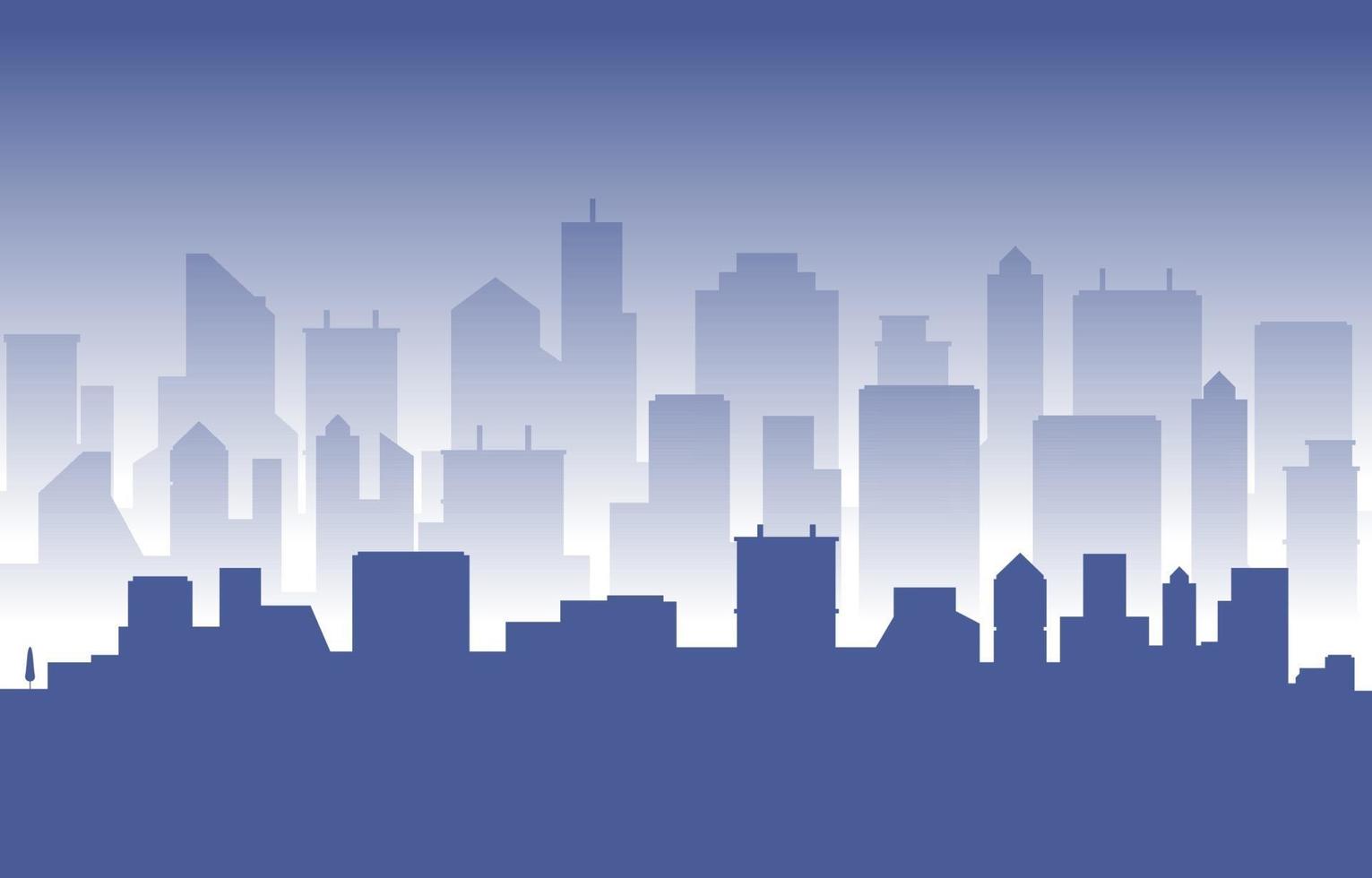 Stacked City Building Cityscape Skyline Business Illustration vector