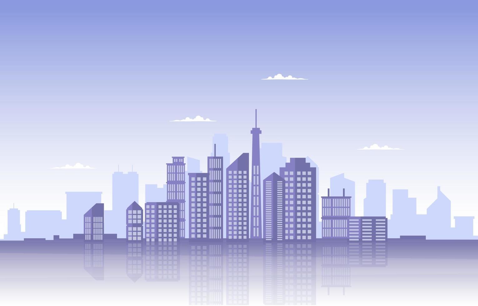 City Building Construction Cityscape Skyline Business Illustration vector