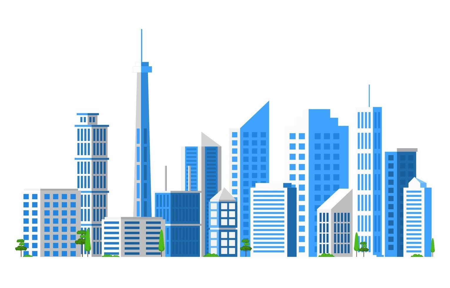 Building Architecture Construction Cityscape Skyline Business Illustration vector
