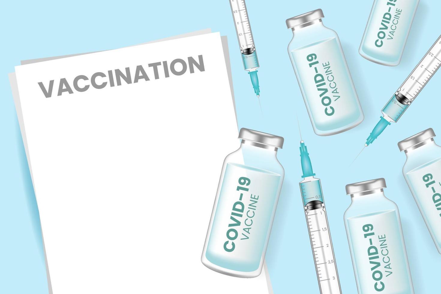 Coronavirus vaccine vector background