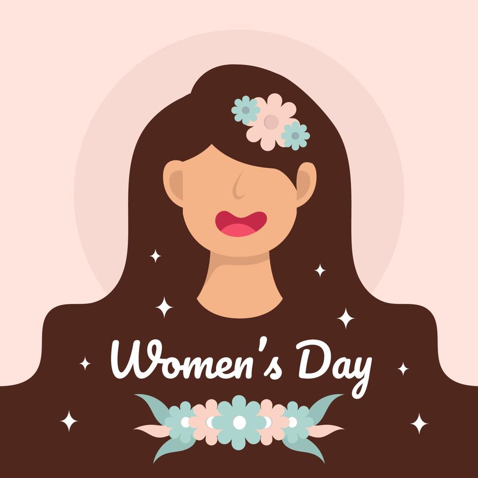 International happy women's day design vector