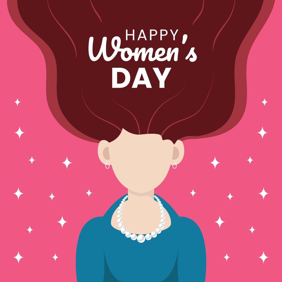 International happy women's day design vector