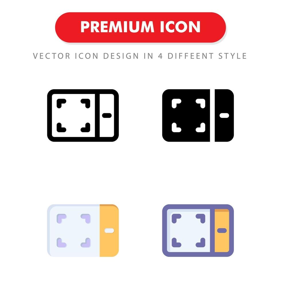 drawing tablet icon pack isolated on white background. for your web site design, logo, app, UI. Vector graphics illustration and editable stroke. EPS 10.