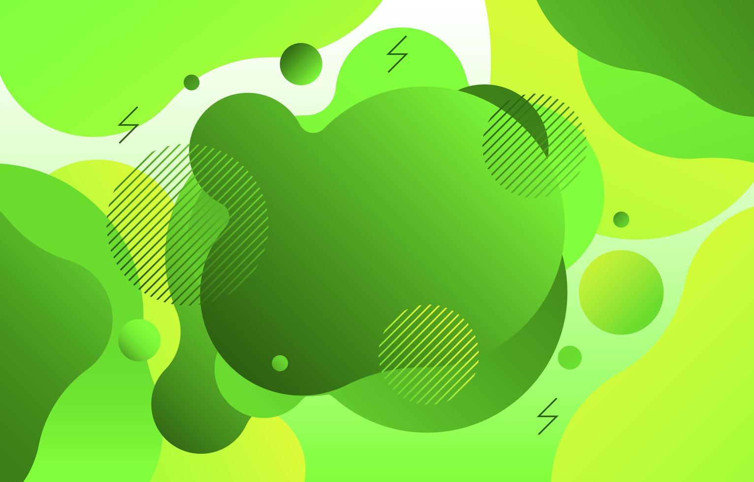 Diverse Green Liquid Background vector