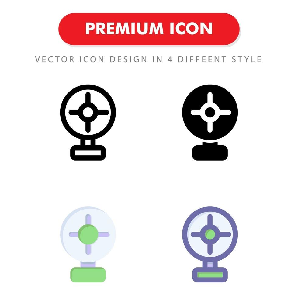 fan table icon pack isolated on white background. for your web site design, logo, app, UI. Vector graphics illustration and editable stroke. EPS 10.