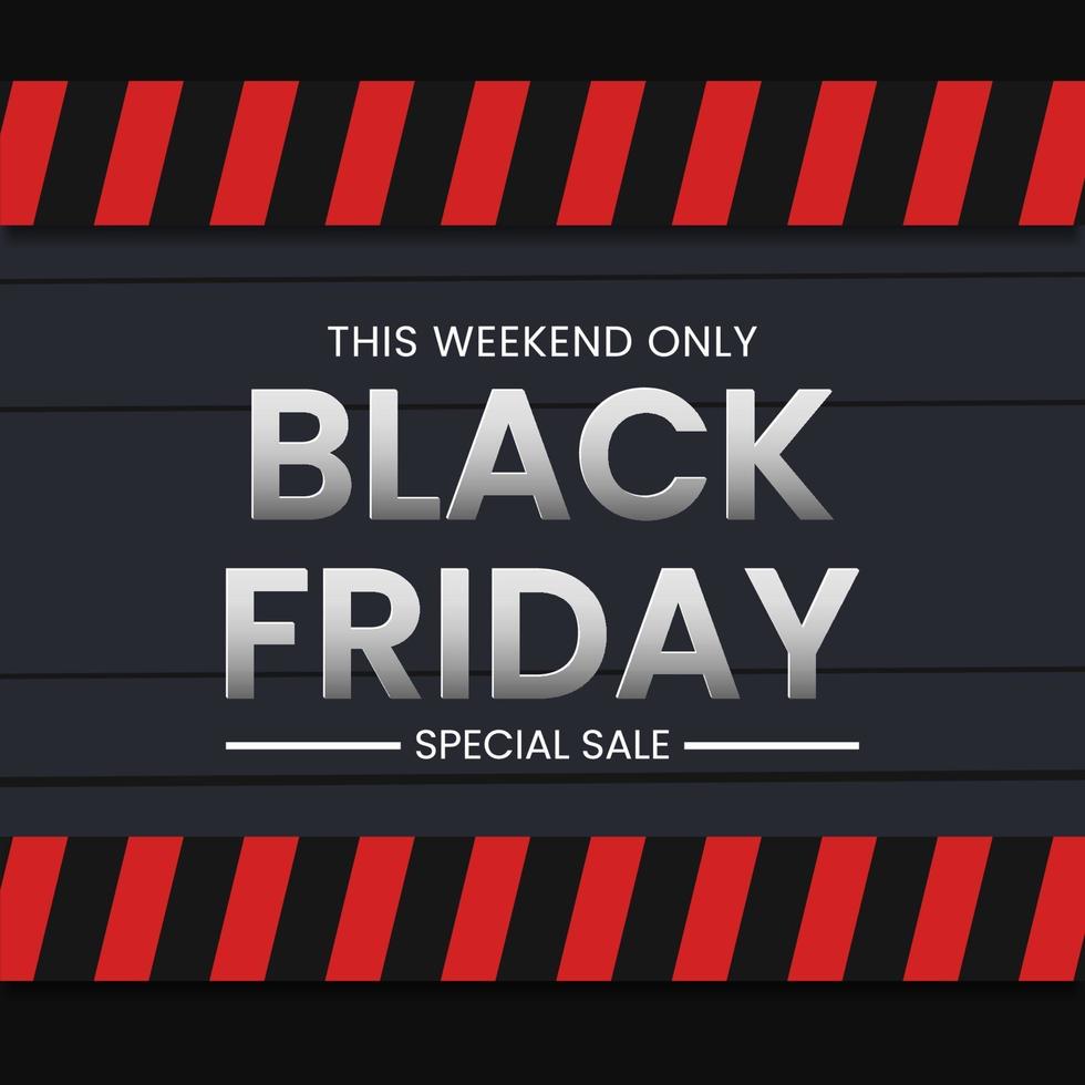 Black Friday sale banner concept vector