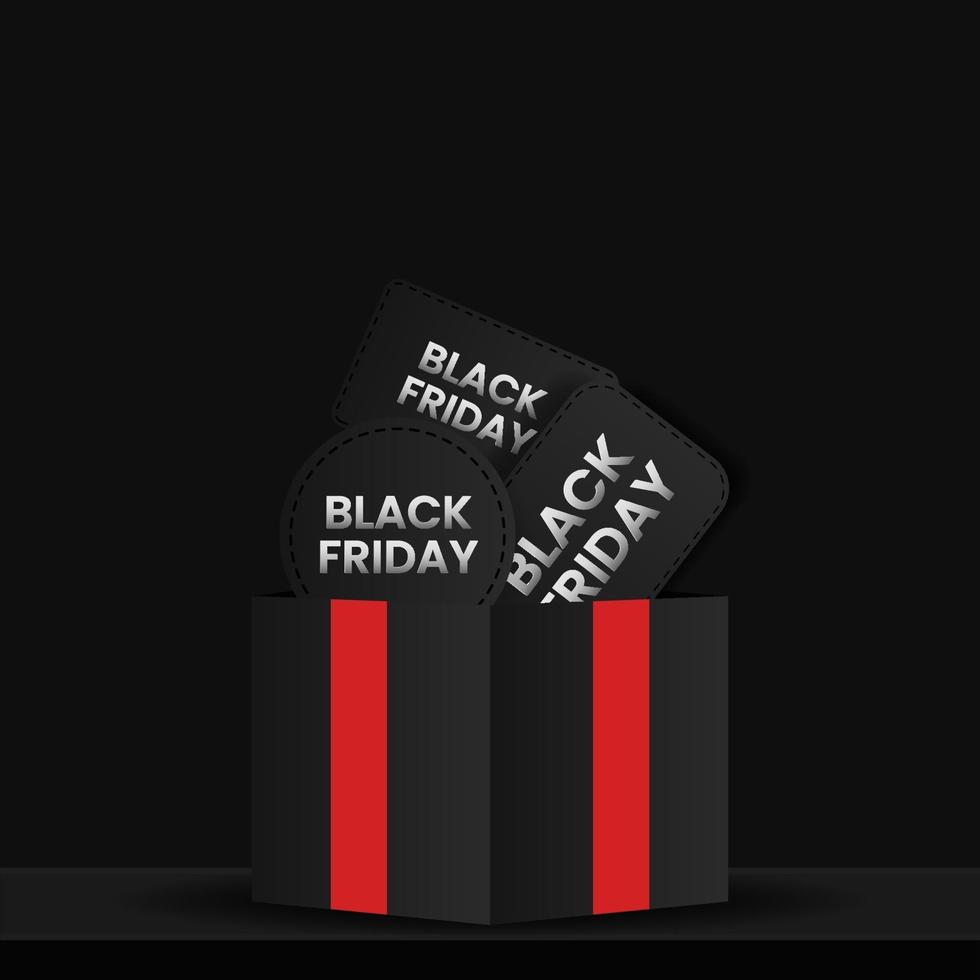 Black Friday sale banner concept vector