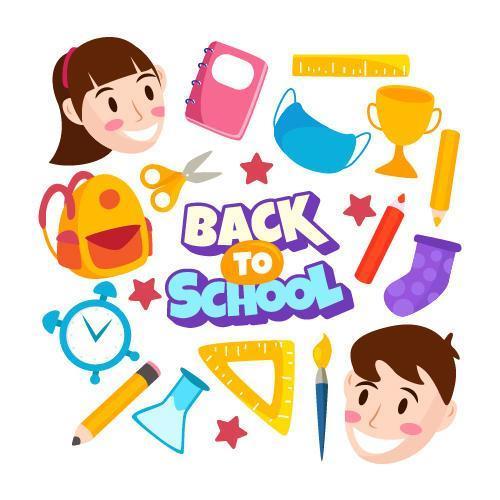 Back to School Icon Set vector