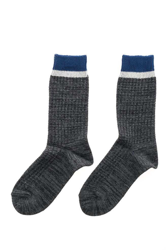 Socks on white background photo