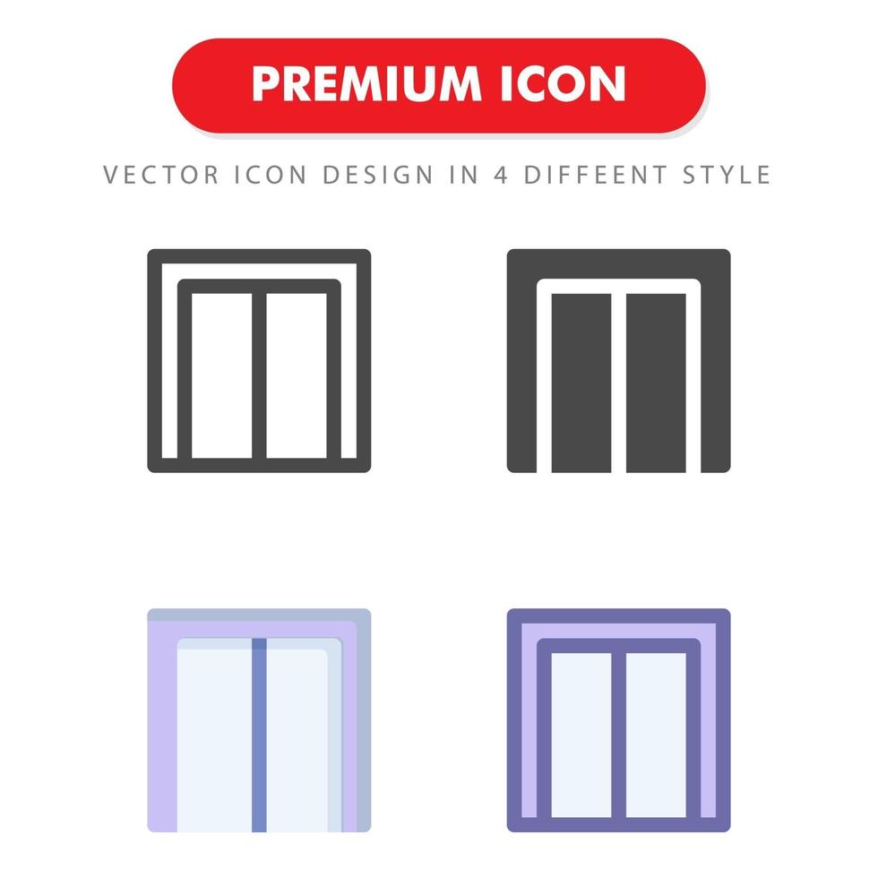 paquete de iconos de ascensor aislado sobre fondo blanco. para el diseño de su sitio web, logotipo, aplicación, interfaz de usuario. Ilustración de gráficos vectoriales y trazo editable. eps 10. vector