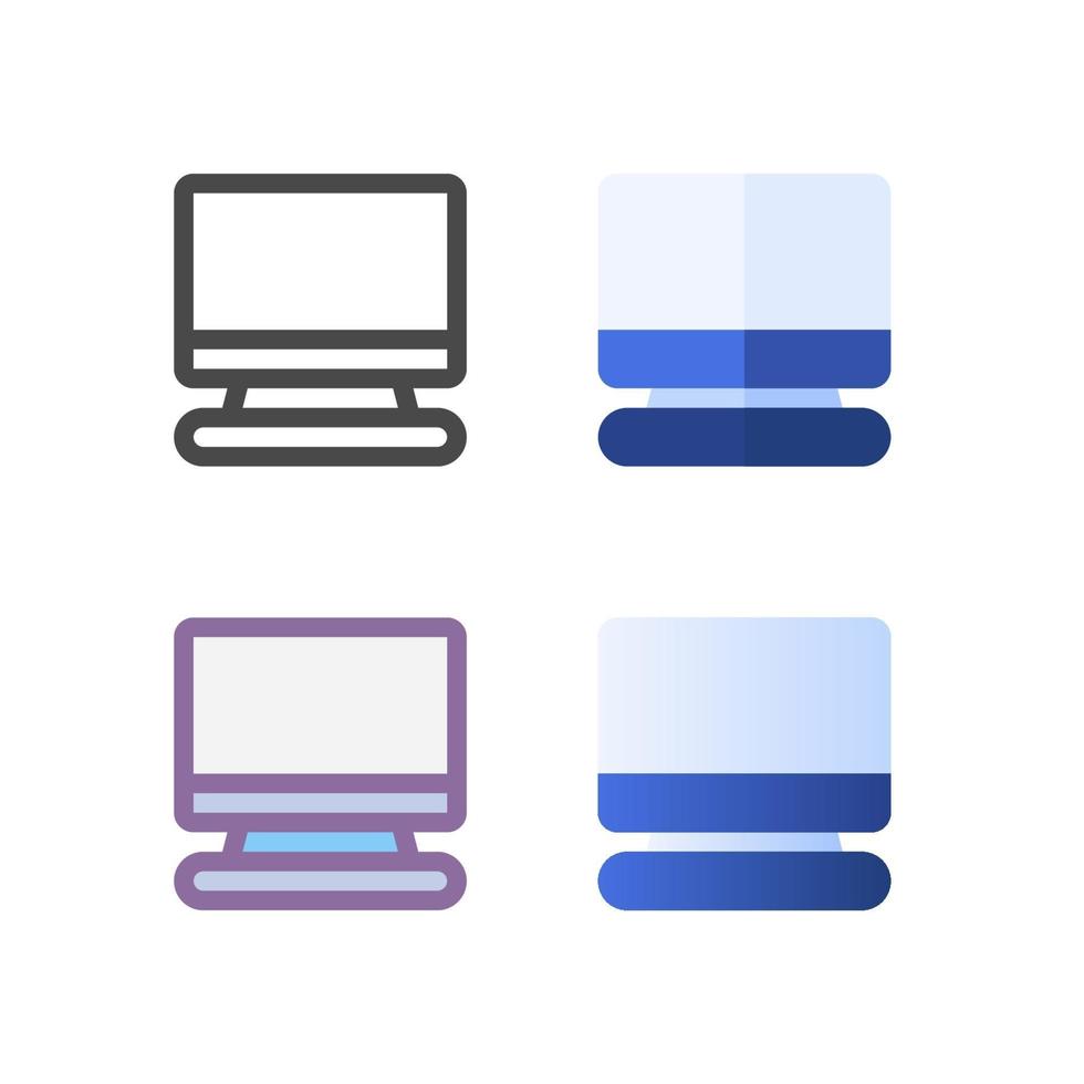 paquete de iconos de televisión aislado sobre fondo blanco. para el diseño de su sitio web, logotipo, aplicación, interfaz de usuario. Ilustración de gráficos vectoriales y trazo editable. eps 10. vector