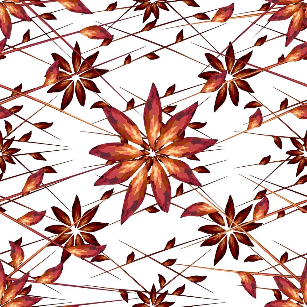 Modern abstract organic floral repeat pattern design vector