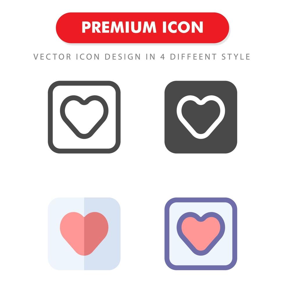 love icon pack isolated on white background. for your web site design, logo, app, UI. Vector graphics illustration and editable stroke. EPS 10.