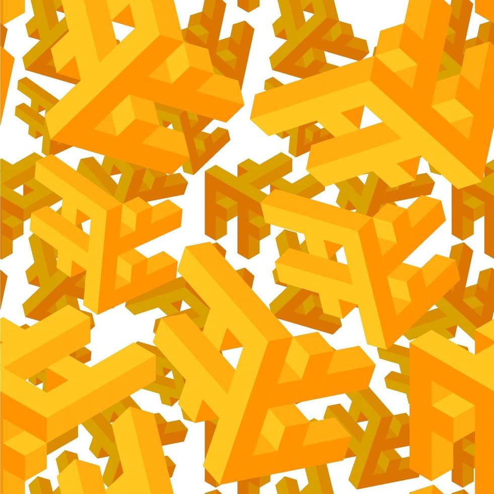 3d perspective repeat object pattern design 2139237 Vector Art at Vecteezy