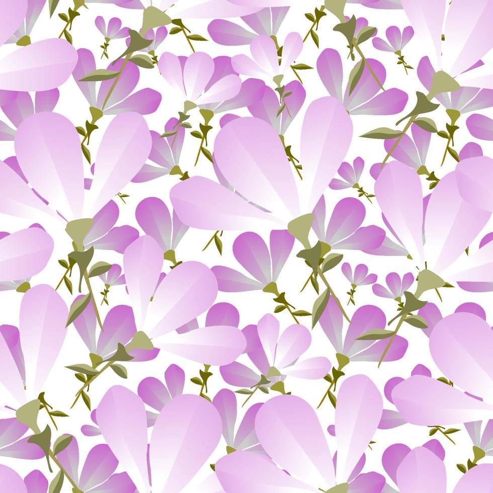 Modern trendy abstract retro style floral seamless pattern design vector