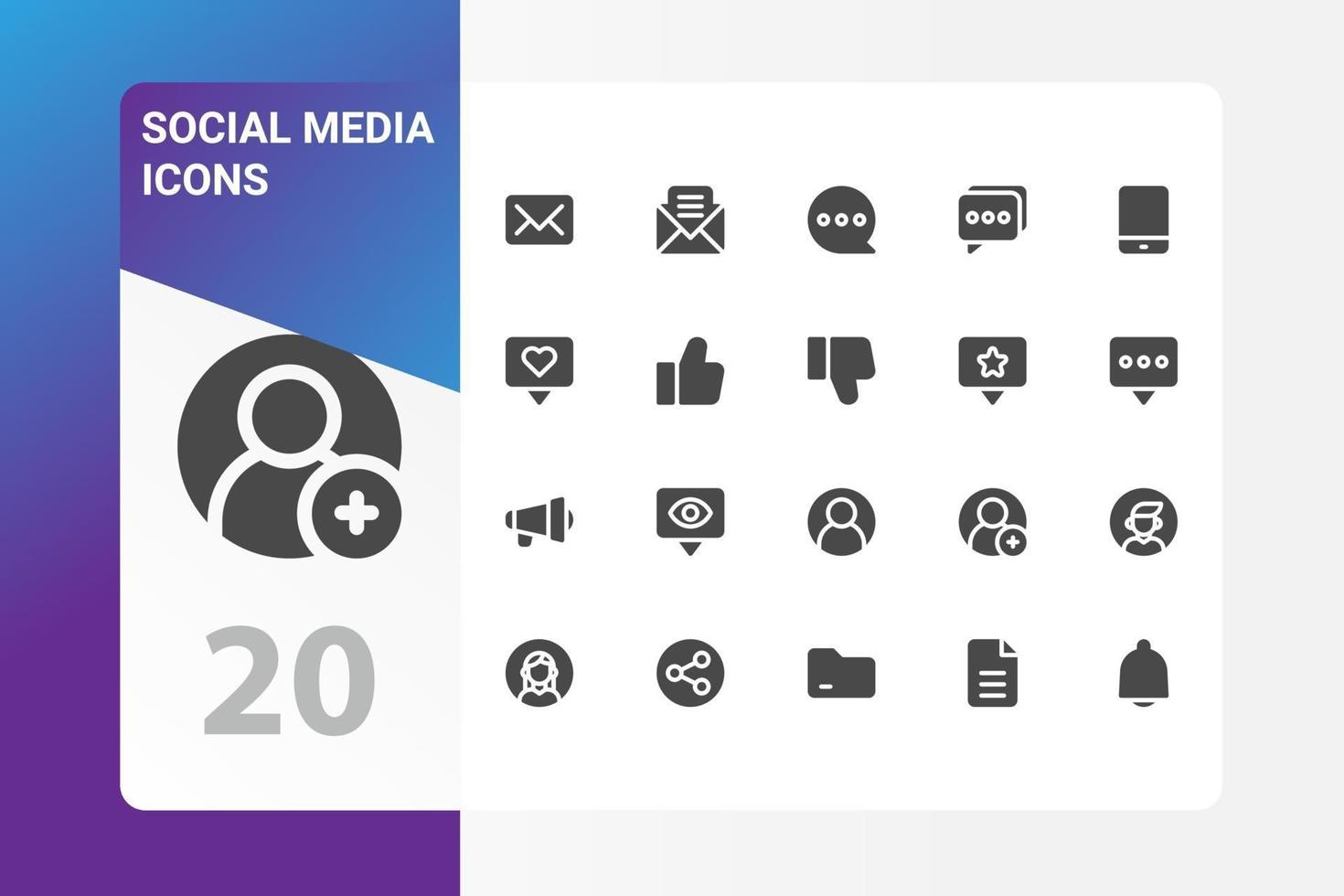 Social Media icon pack isolated on white background. for your web site design, logo, app, UI. Vector graphics illustration and editable stroke. EPS 10.