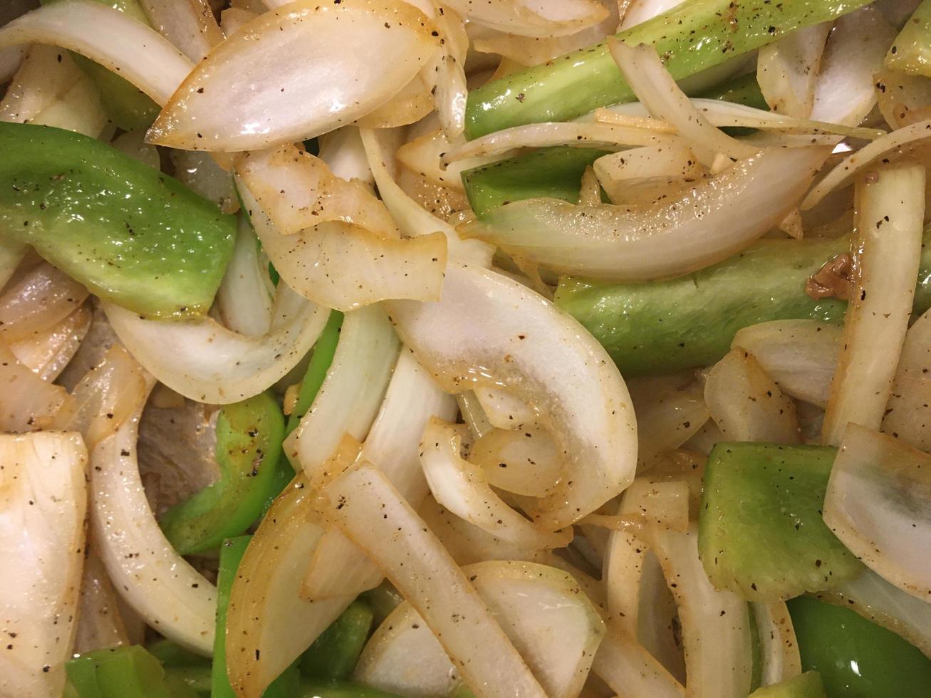 sauteed peppers and onions photo