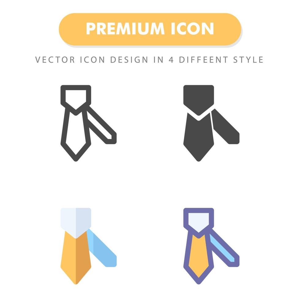 tie icon pack isolated on white background. for your web site design, logo, app, UI. Vector graphics illustration and editable stroke. EPS 10.