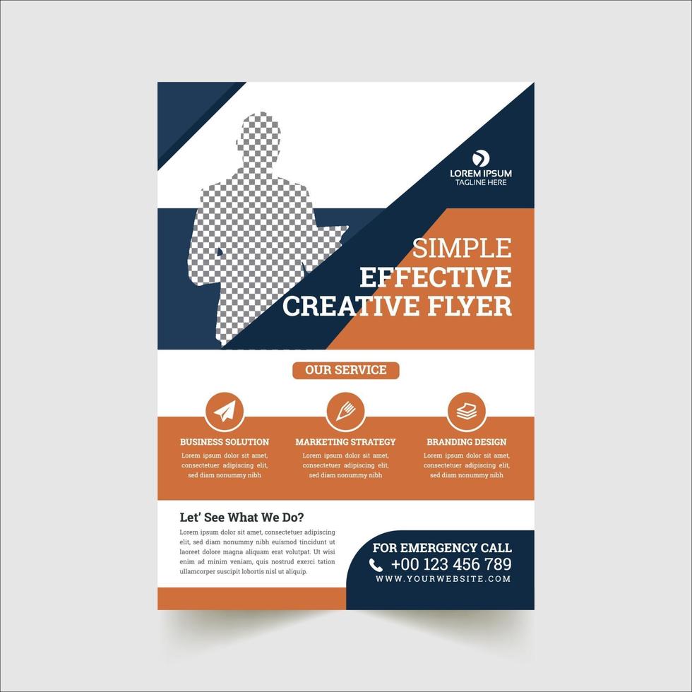 Corporate Flyer Design Template vector