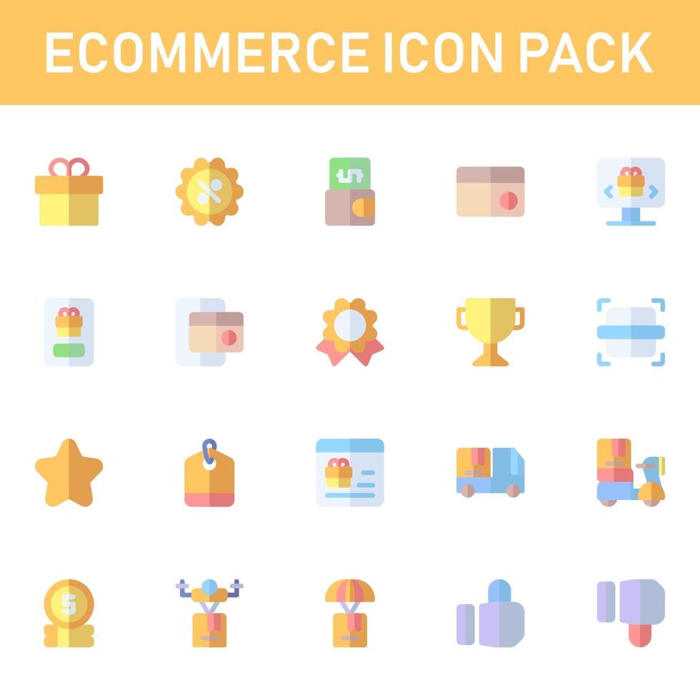 ecommerce icon pack isolated on white background. for your web site design, logo, app, UI. Vector graphics illustration and editable stroke. EPS 10.