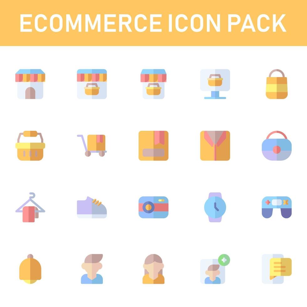 ecommerce icon pack isolated on white background. for your web site design, logo, app, UI. Vector graphics illustration and editable stroke. EPS 10.