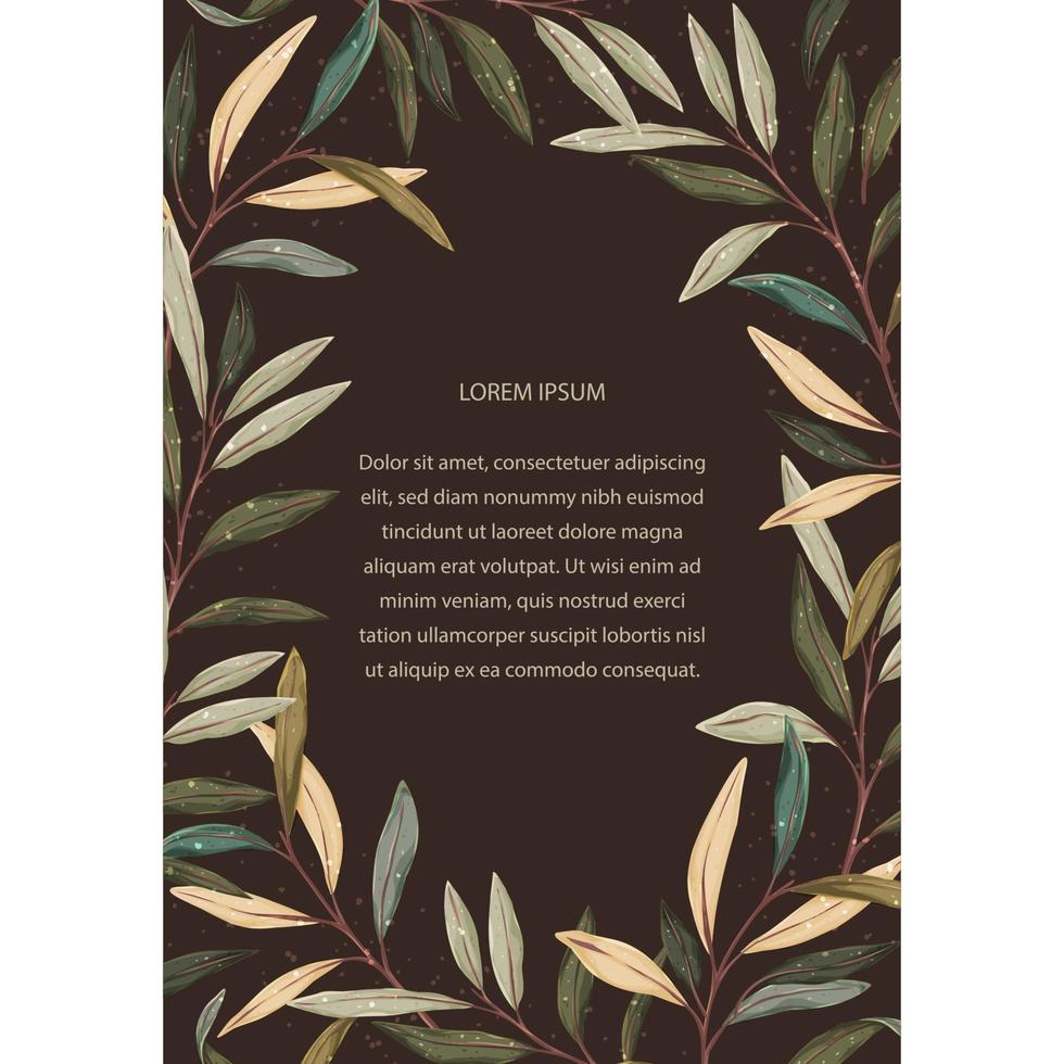 Vintage hand drawn card template vector