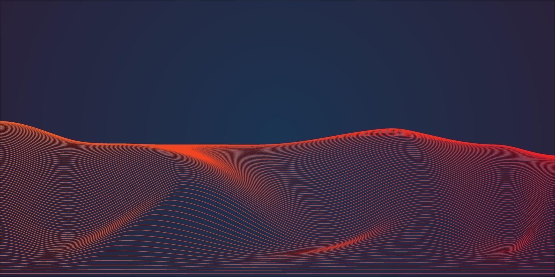 line wave abstract vector