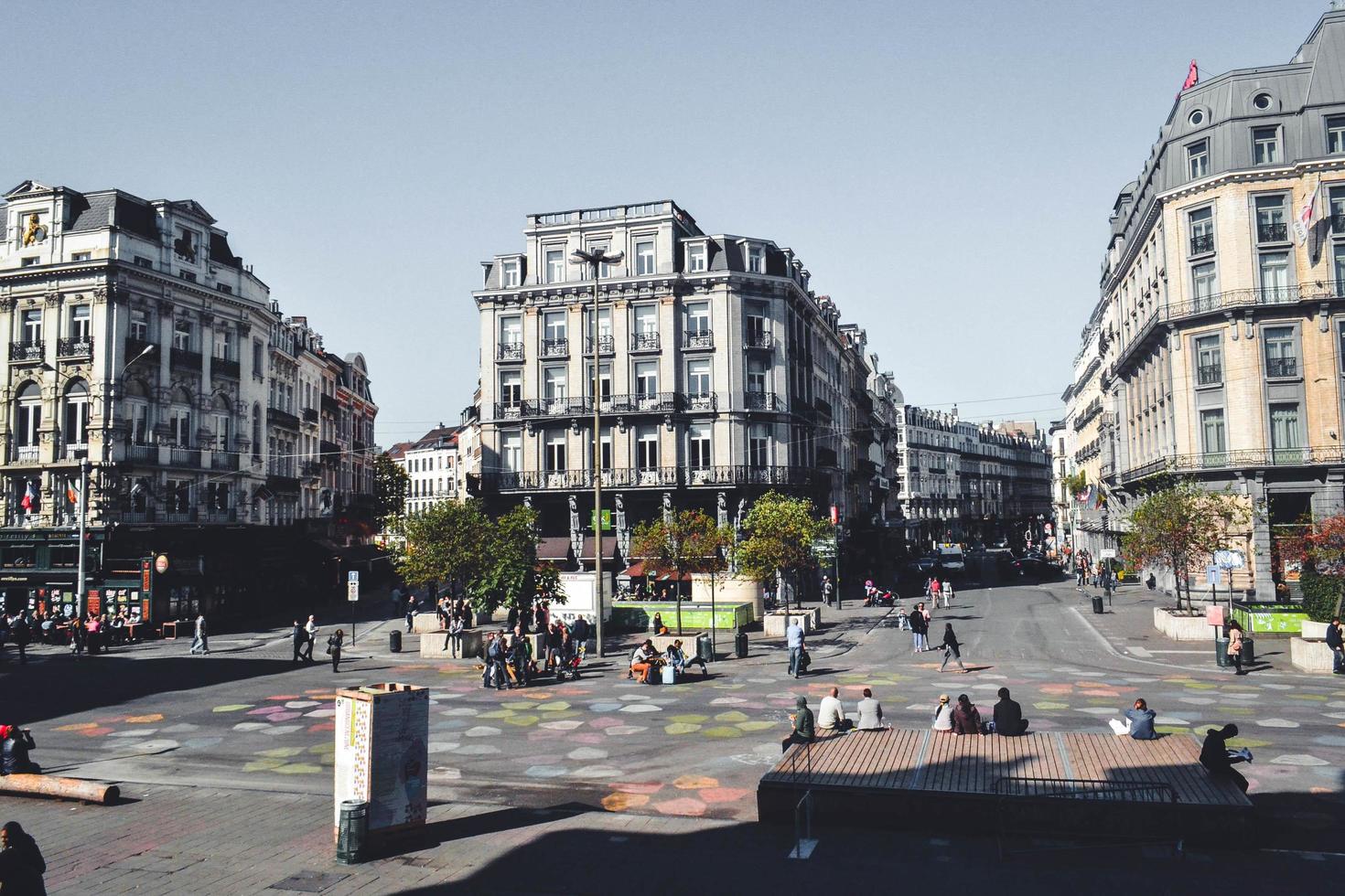 Buildings in Brussels, Belgium photo