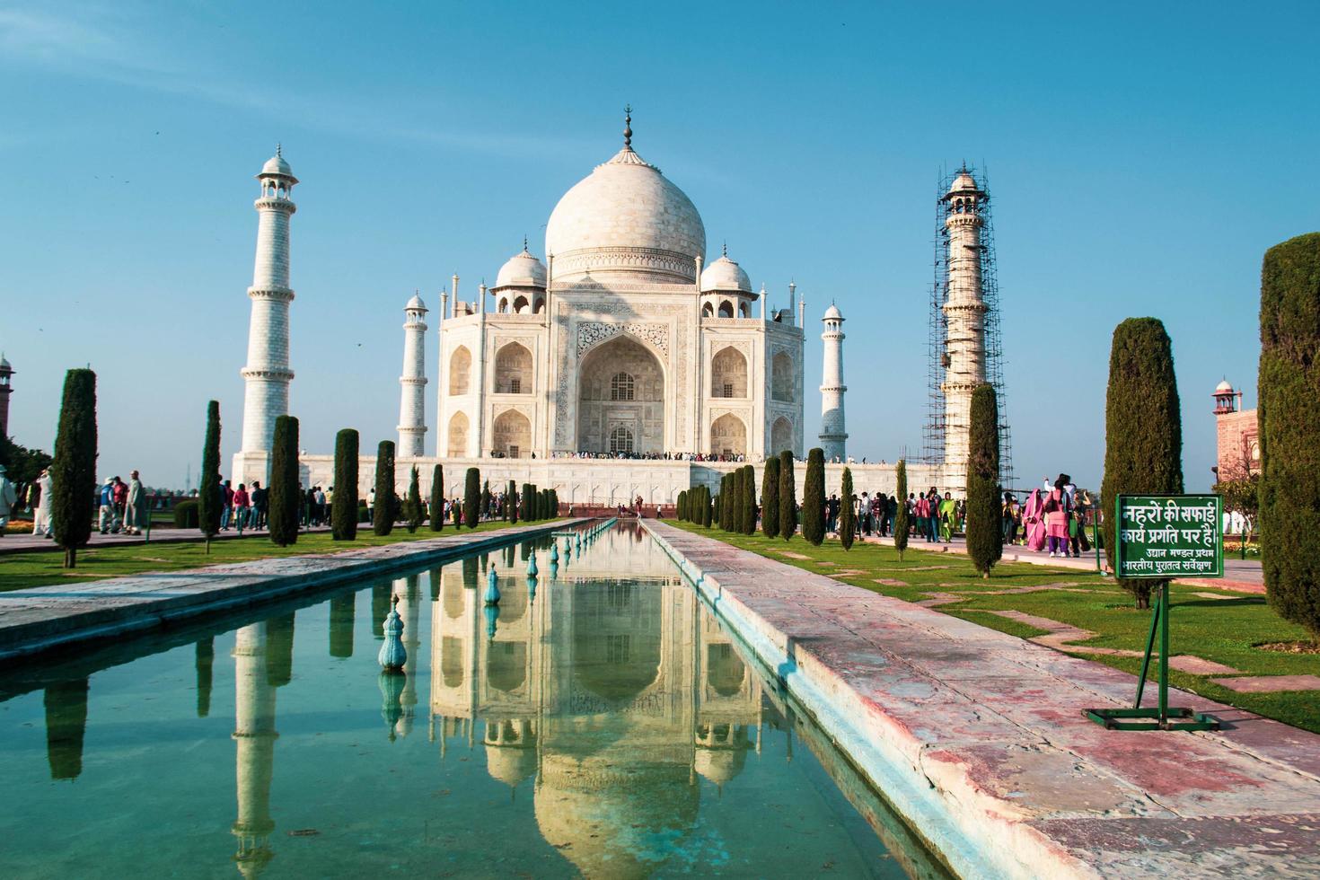 Taj Mahal en Agra, India foto