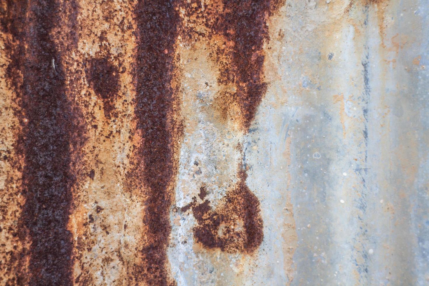 Rusty old zinc roof photo