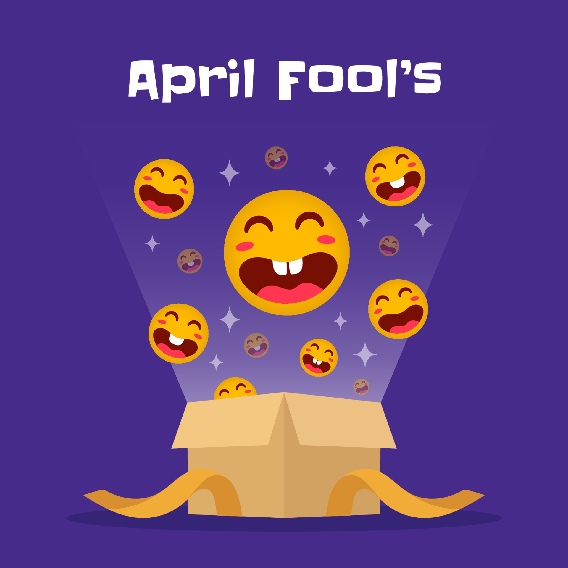Funny April Fool's day box 2140365 Vector Art at Vecteezy