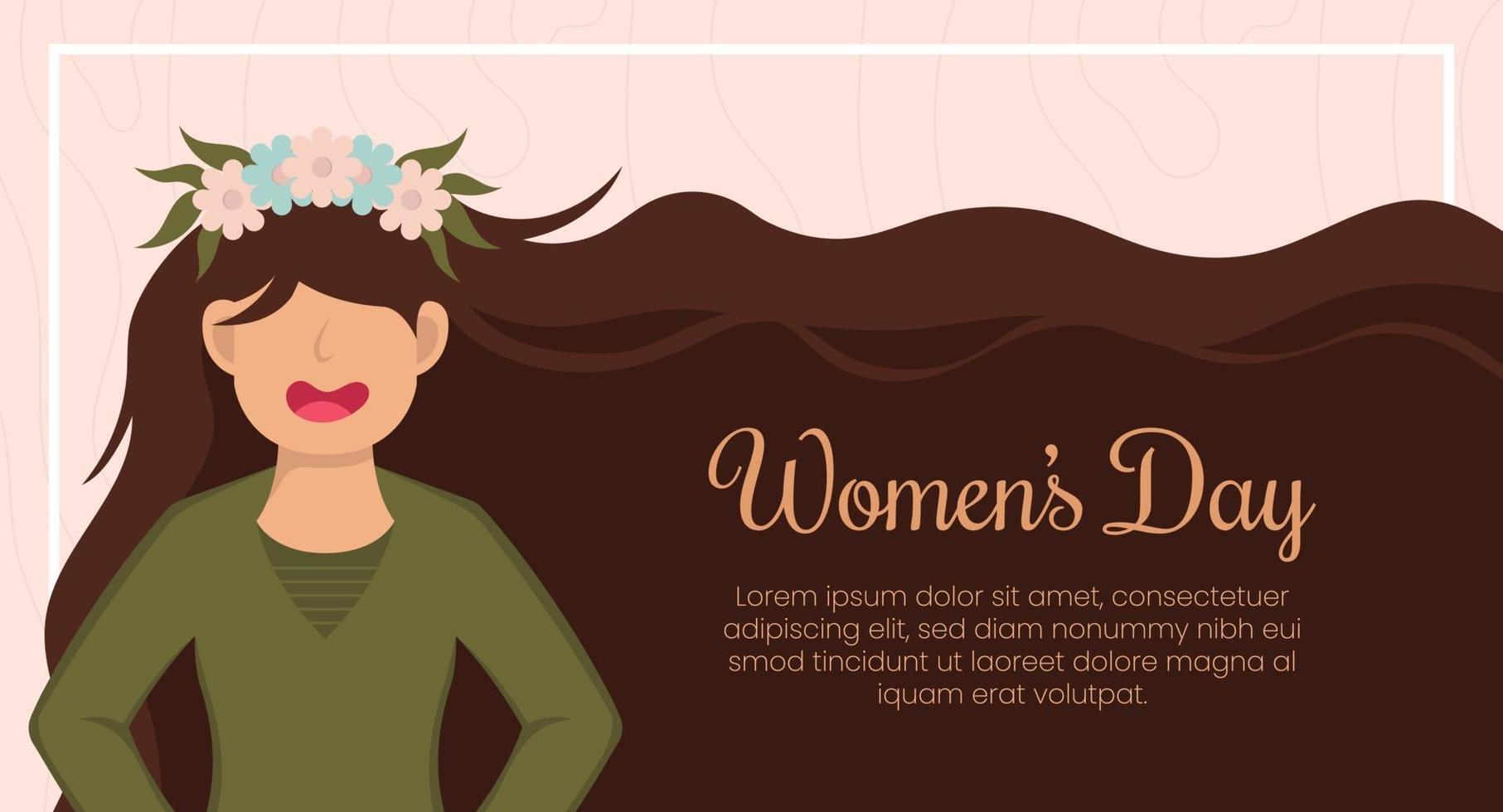 March 8th international women's day celebration background vector
