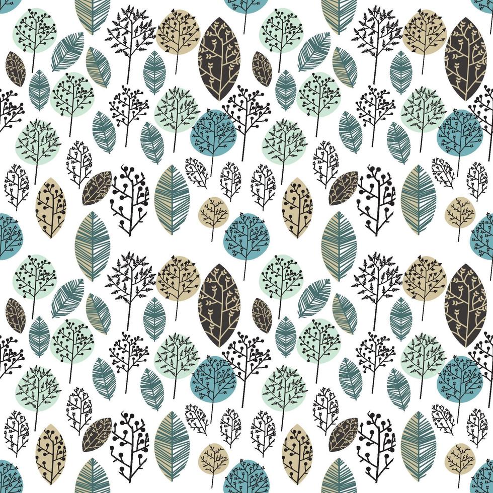 Abstract modern, floral, minimal and organic pattern design vector
