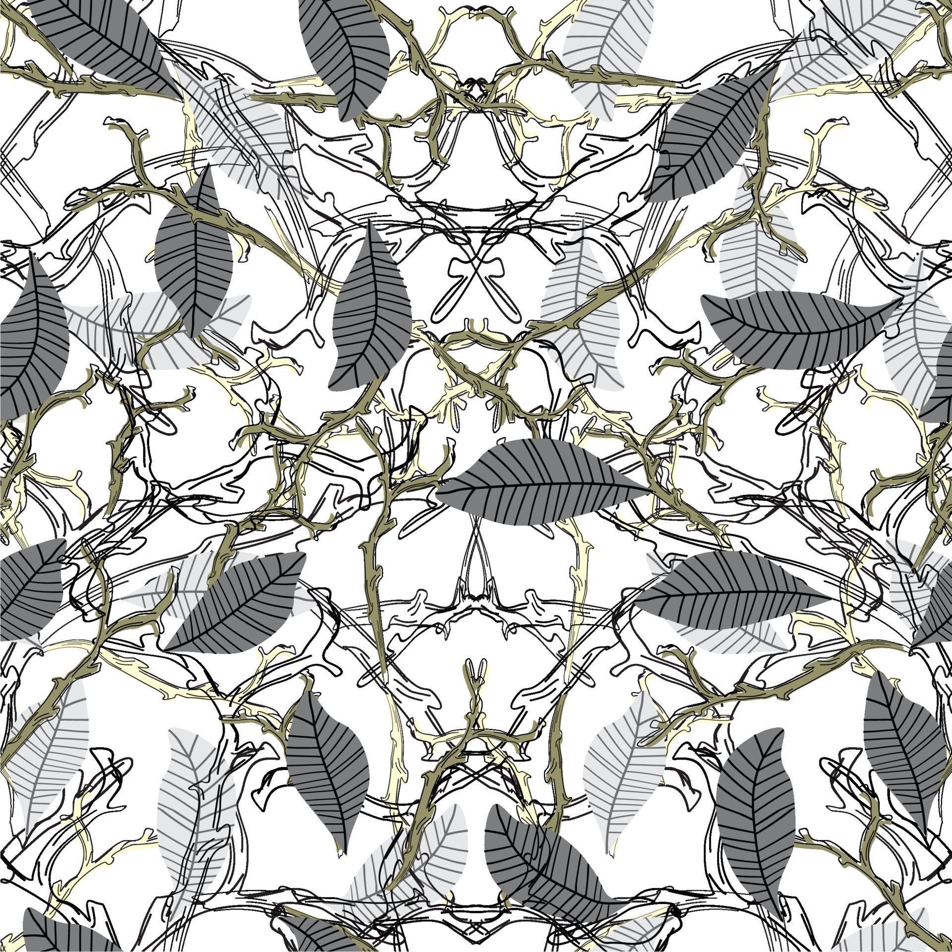 Abstract minimal modern floral organic pattern design 2140739 Vector