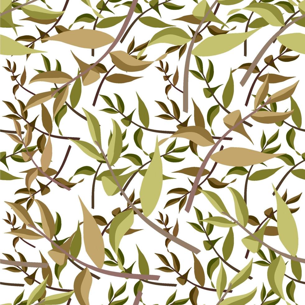 Modern abstract organic floral repeat pattern design vector
