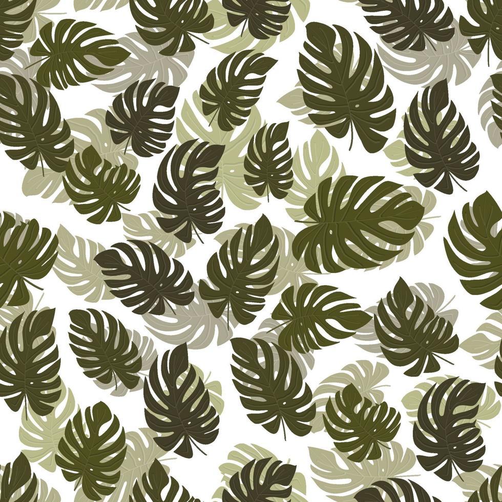 Modern minimal abstract floral organic pattern design vector