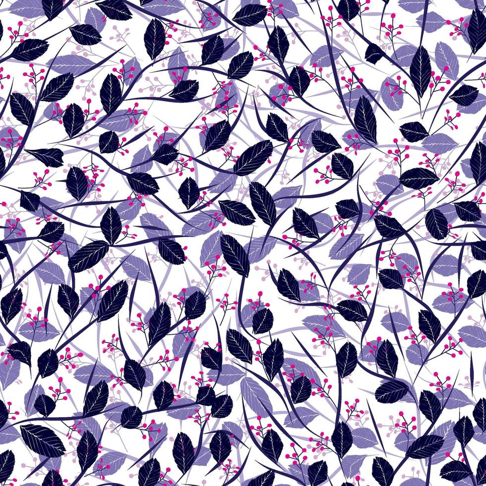 Modern abstract organic floral repeat pattern design vector