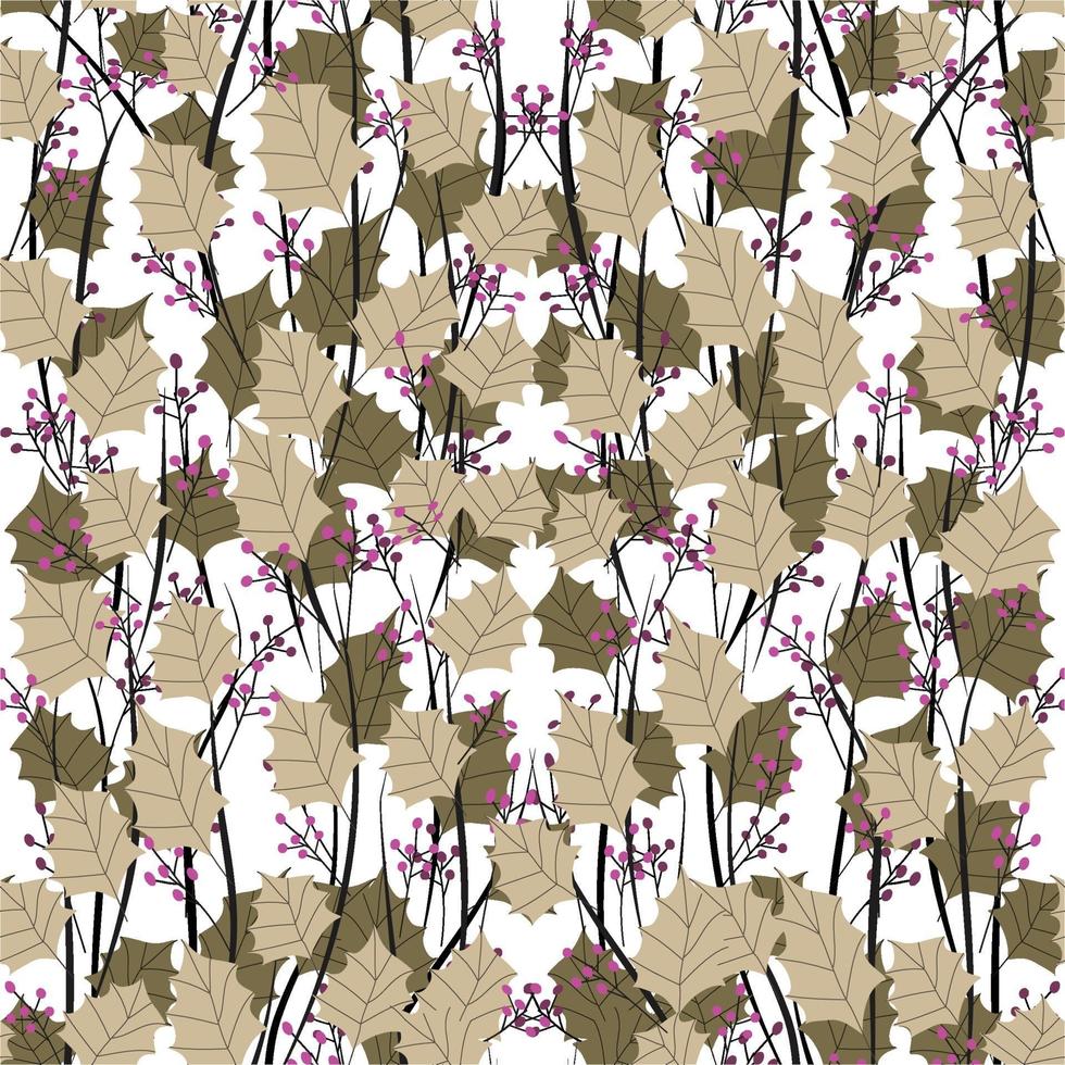 diseño de patrón de repetición floral orgánico abstracto moderno vector