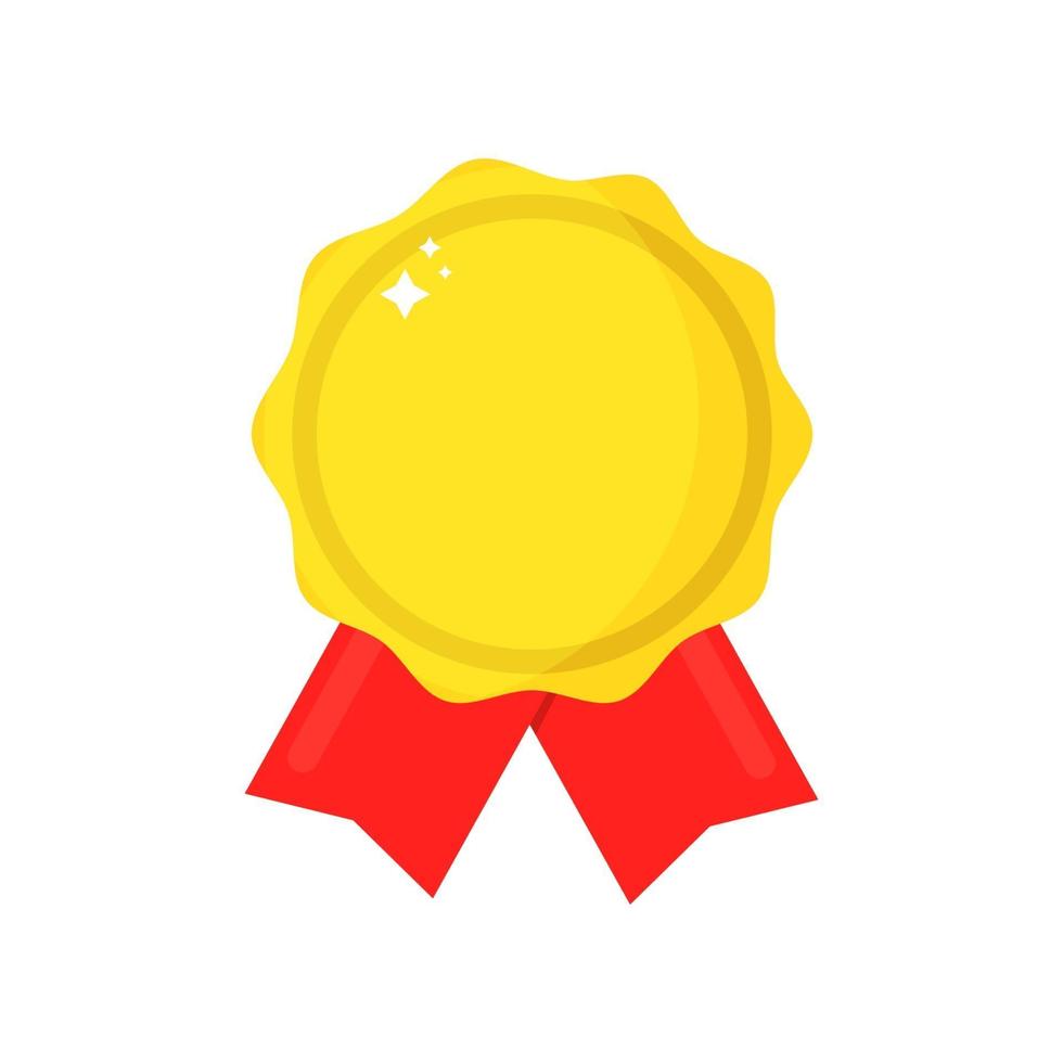 Gold award isolated on white background. Winner gold award. vector