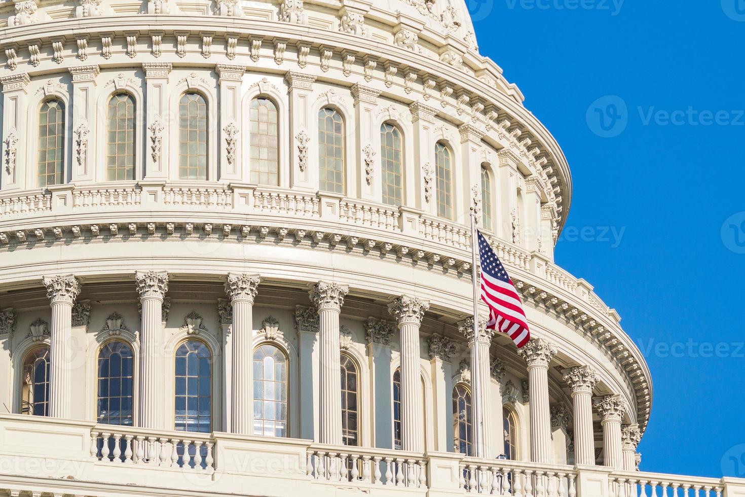 Dome of The United States Capitol Building. Washington DC, USA. photo