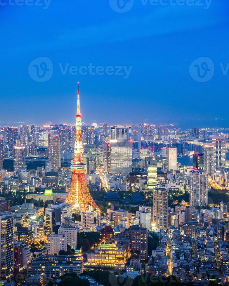 paisaje urbano de tokio, japón foto