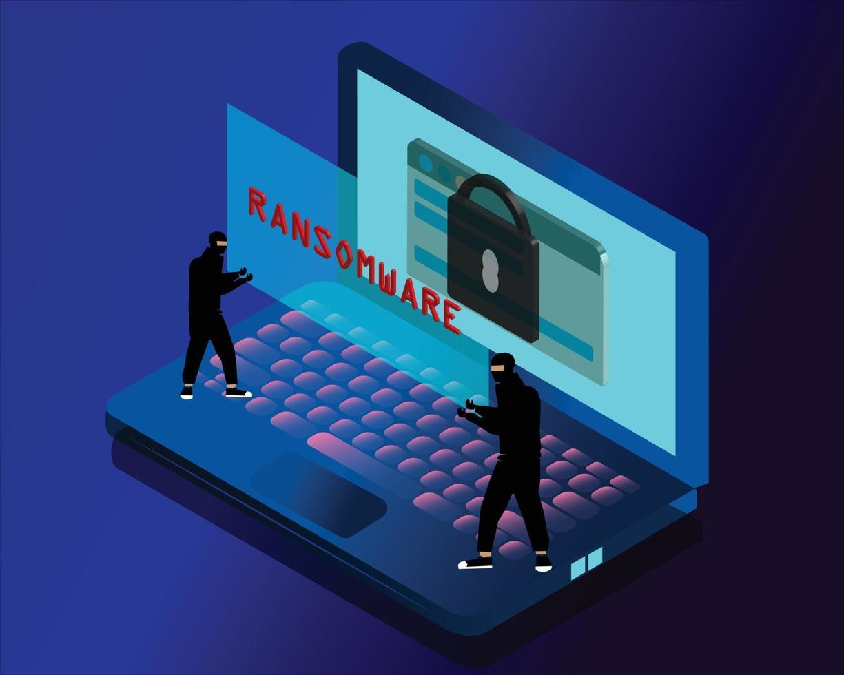 estafa fraude noticias falsas ransomware vector