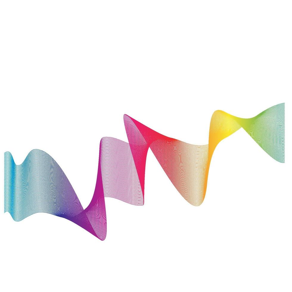 Sound waves  line vector illustration design