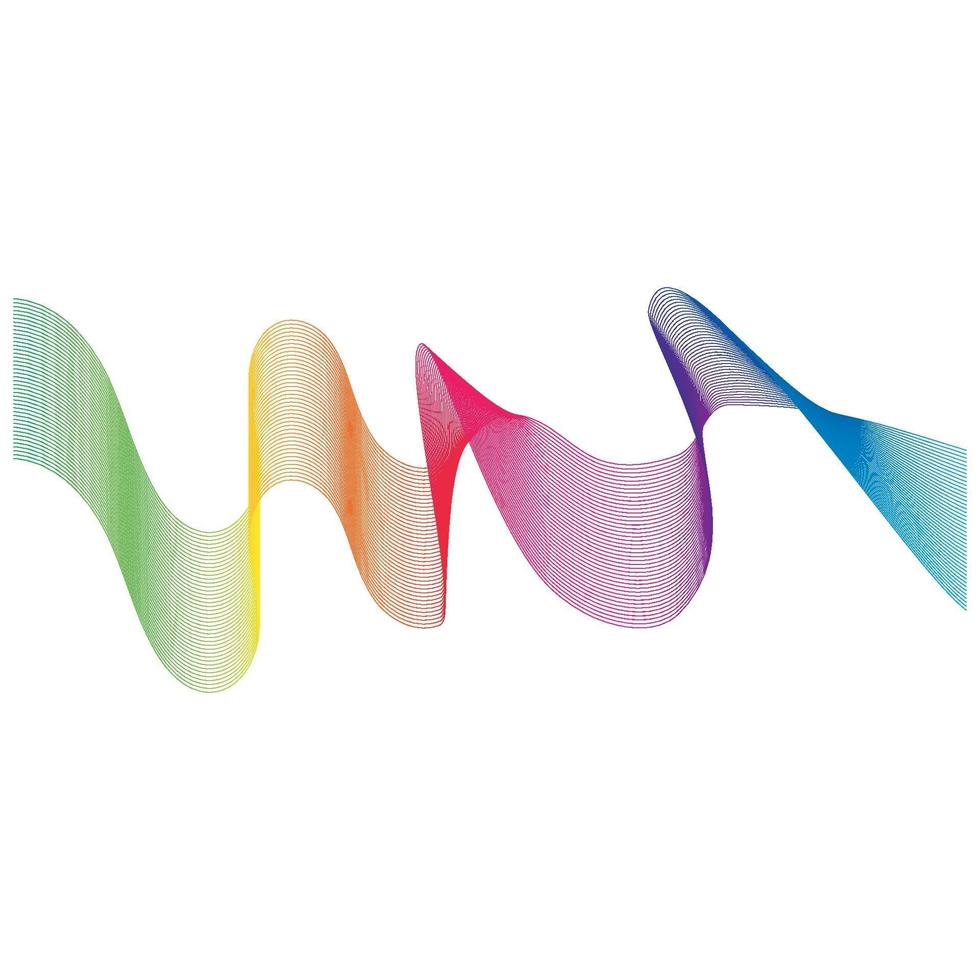 Sound waves  line vector illustration design