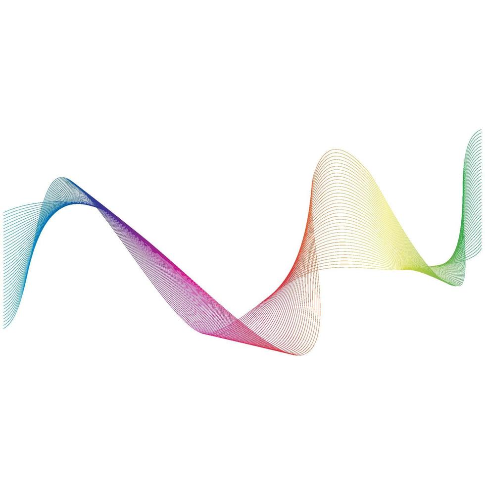 Sound waves  line vector illustration design