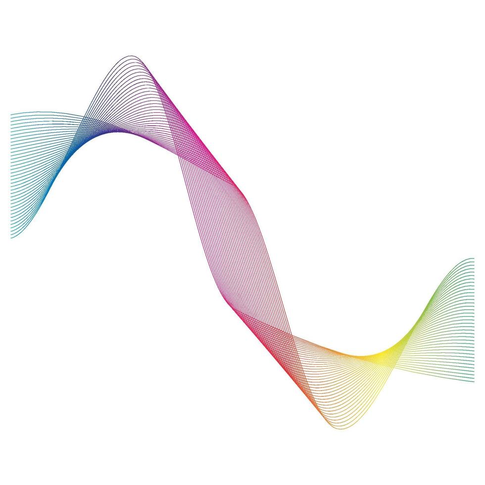 Sound waves  line vector illustration design