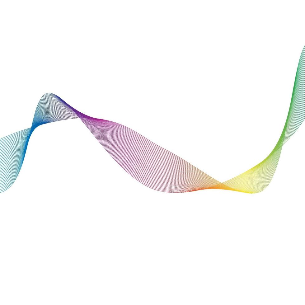 Sound waves  line vector illustration design